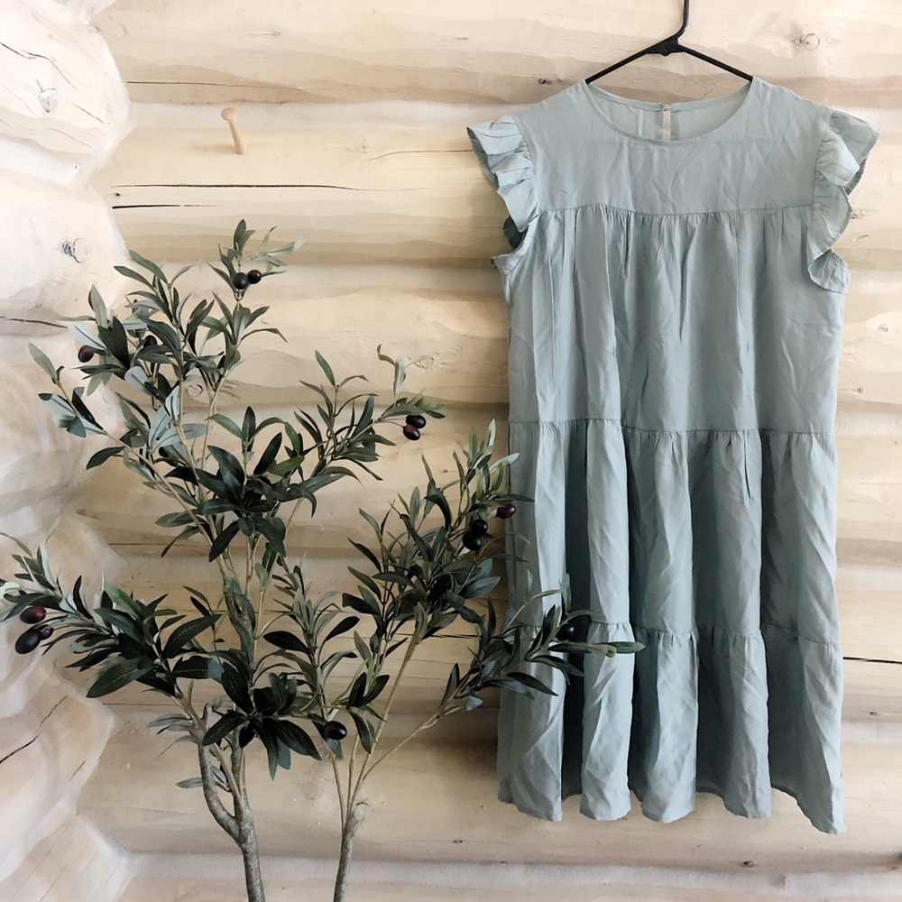 New Light Sage Dress